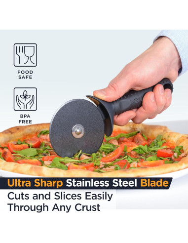 Abrelatas Deiss PRO y Cortador de Pizza Deiss Lux de Acero Inoxidable