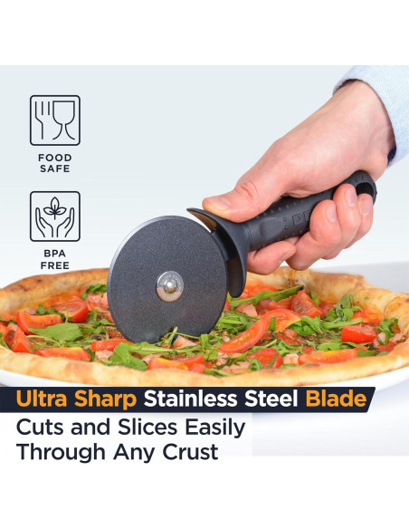 Abrelatas Deiss PRO y Cortador de Pizza Deiss Lux de Acero Inoxidable