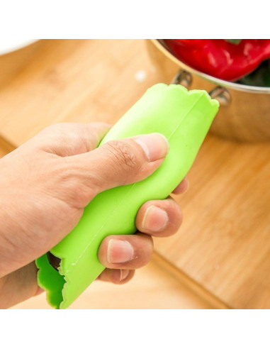 Pelador de Ajo Luhaomisky 2 Pcs Silicona Verde Multifuncional
