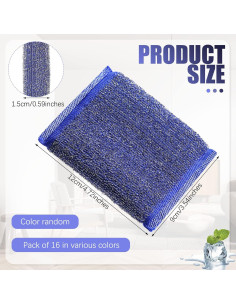 Esponjas de Acero Inoxidable Roshtia - Paquete de 16 Unidades 2