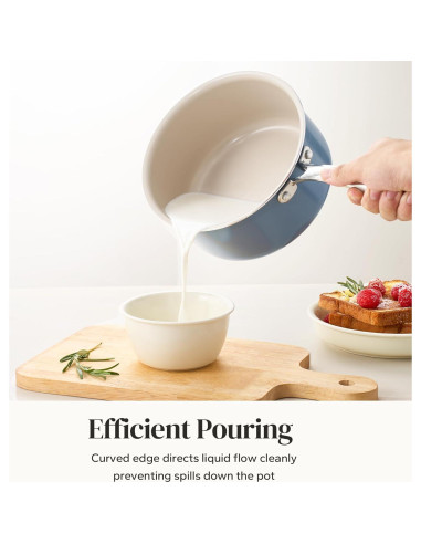 Cacerola de Cerámica Antiadherente Redchef 3.5QT Azul