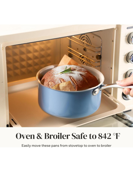 Cacerola de Cerámica Antiadherente Redchef 3.5QT Azul