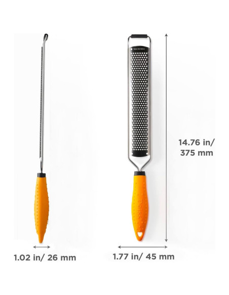 Rallador de Queso y Limón Deiss PRO + Cucharas Medidoras Inox