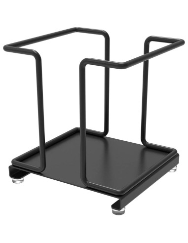 Dispensador de Tazas de Papel Adorila Metal Negro 10cm Antideslizante