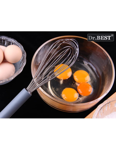 Batidor de Huevos Dr.Best Acero Inoxidable 26.7cm Gris