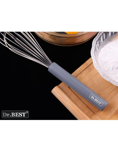 Batidor de Huevos Dr.Best Acero Inoxidable 26.7cm Gris