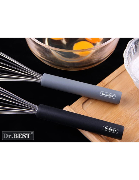 Batidor de Huevos Dr.Best Acero Inoxidable 26.7cm Gris