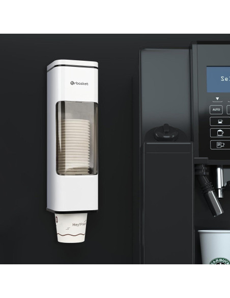 Dispensador de Tazas de Papel Magnético Penwlled Blanco 29.46 cm