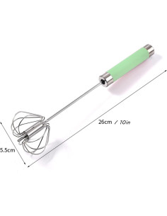 Batidor Semiautomático Fnoko de Acero Inoxidable - 3 Piezas 2