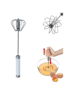 Batidor de Huevo Semi-Automático Howpinzz 30.48cm Acero Inoxidable