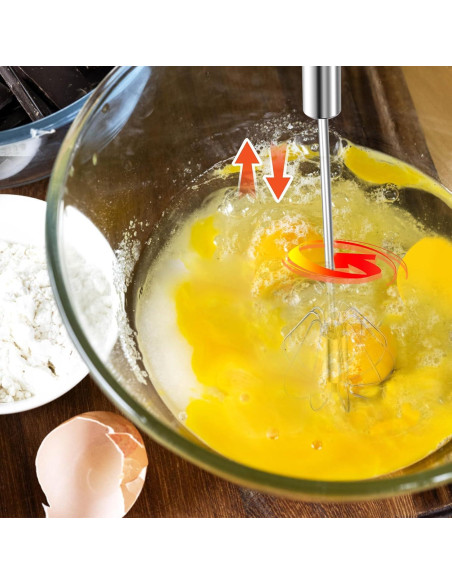 Batidor de Huevos Dmikcav de Acero Inoxidable 30.48 cm