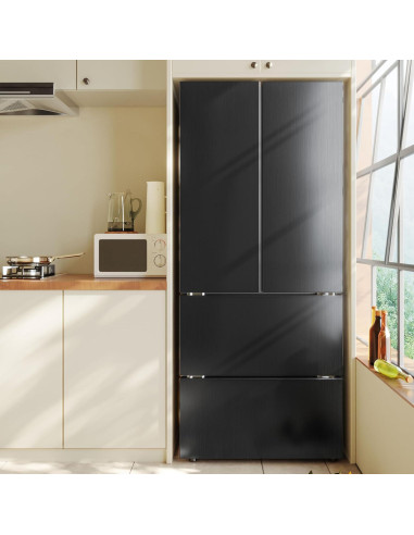 Papel Tapiz Autoadhesivo LXCREAT Negro Metálico 39.9x199.4 cm