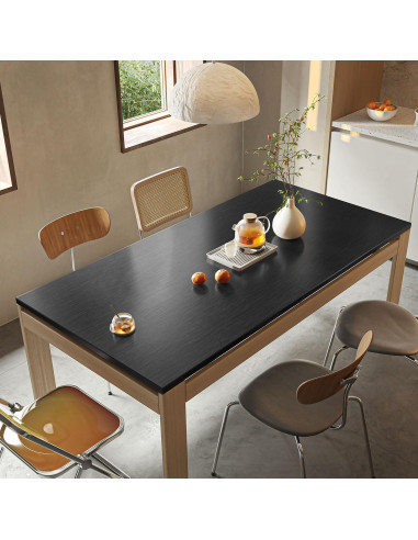 Papel Tapiz Autoadhesivo LXCREAT Negro Metálico 39.9x199.4 cm