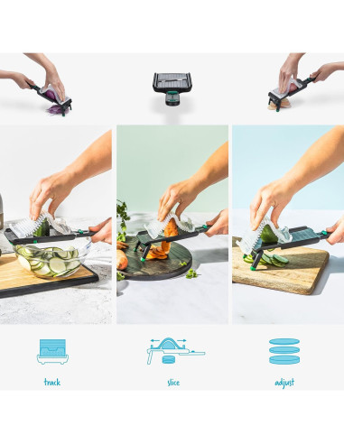 Cortador de Mandolina Nocutu Dreamfarm - Ajustable 1-3mm, Antideslizante