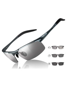 Gafas de sol fotoquímicas TJUTR polarizadas UV400 para hombres