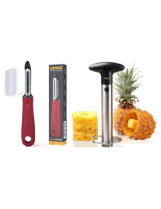 Pelador de Verduras Deiss PRO Premium con Descorazonador de Piña