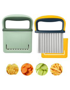 Juego de Cortadores de Verduras Paoeyrb 2 Piezas Acero Inoxidable