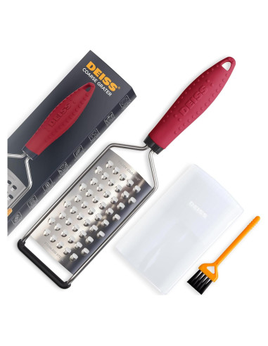 Rallador de Queso Deiss PRO - Acero Inoxidable, Mango Antideslizante