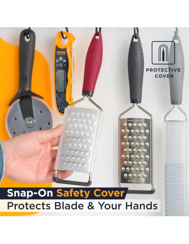 Rallador de Queso Deiss PRO - Acero Inoxidable, Mango Antideslizante