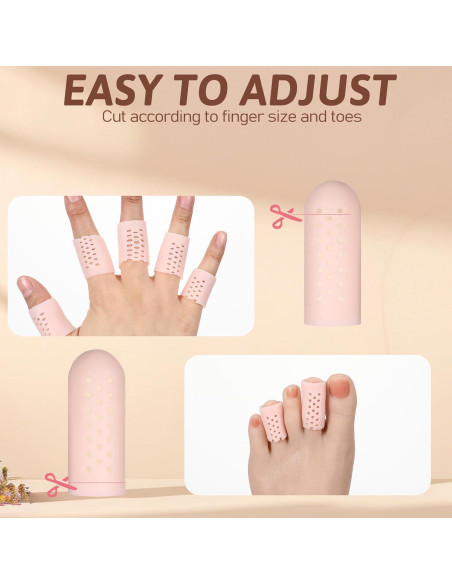 12 Fundas de Dedos de Gel InnoHHustle Transpirables para Protección