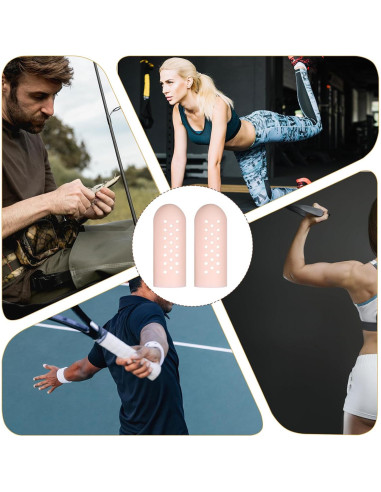 12 Fundas de Dedos de Gel InnoHHustle Transpirables para Protección