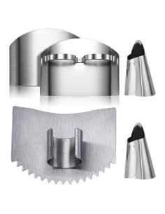 Juego de 4 Protectores de Dedos BKAEIMSTWR Acero Inoxidable