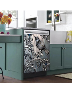 Cubierta Magnética RTHDG para Lavavajillas 58.4x66 cm Pájaro 2