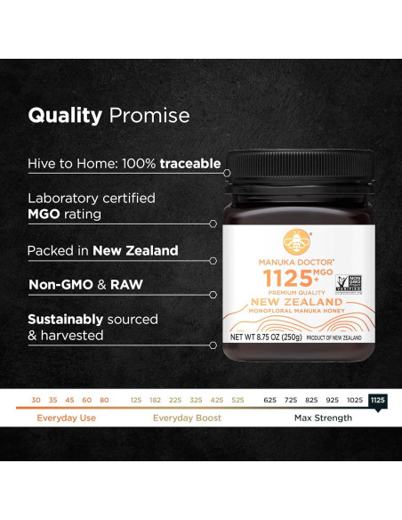 Miel de Manuka Manuka Doctor MGO 1125+ 247.5 g Pura de NZ