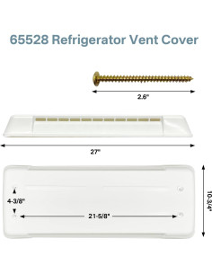 Tapa de Ventilación de Refrigerador Earthtec 65528 Blanca 2