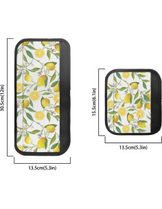 Juego de 8 fundas para manijas de refrigerador Tutolipy Limón 2