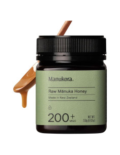 Miel Manuka Cruda Manukora MGO 200+ 250g de Nueva Zelanda