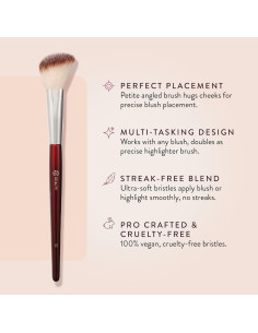 Brocha de Rubor Angulada Pequeña BK Beauty 112 - Cerdas Veganas 2