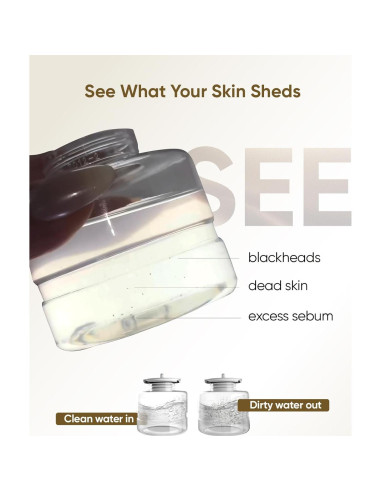 Máquina de Microdermoabrasión 4-en-1 kingdo - Exfoliador, Aspiradora de Poros, Nebulizador y Espejo LED