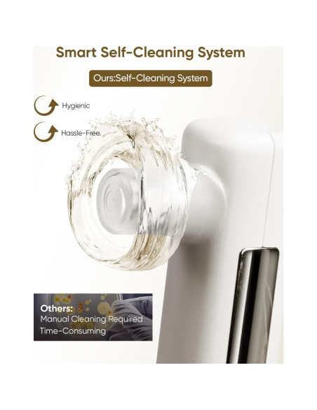 Máquina de Microdermoabrasión 4-en-1 kingdo - Exfoliador, Aspiradora de Poros, Nebulizador y Espejo LED