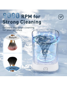 Limpiador de Brochas de Maquillaje Eléctrico Azang USB Portátil 2