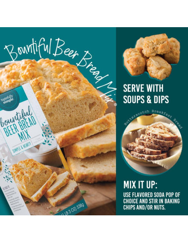 Mezcla de Pan de Cerveza Tastefully Simple 540 g Fácil de Hacer