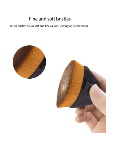 Set de Brochas de Maquillaje XUFAN - 3 Piezas para Base y Corrector