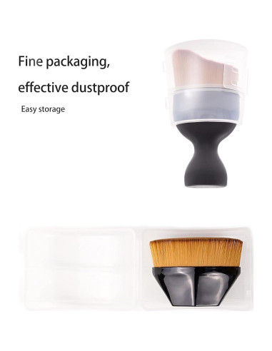 Set de Brochas de Maquillaje XUFAN - 3 Piezas para Base y Corrector