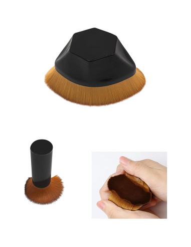 Set de Brochas de Maquillaje XUFAN - 3 Piezas para Base y Corrector