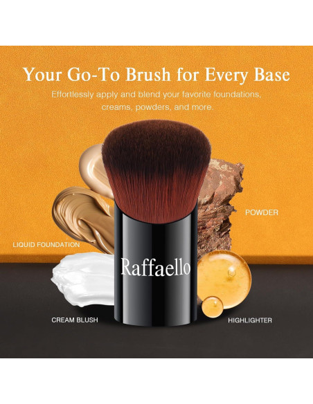 Brocha Kabuki Angulada Raffaello - Cerdas Ultra Suaves Brocha Kabuki Angulada Raffaello - Cerdas Ultra Suaves