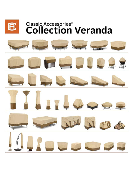 Funda para parrilla Classic Accessories 147 cm resistente al agua