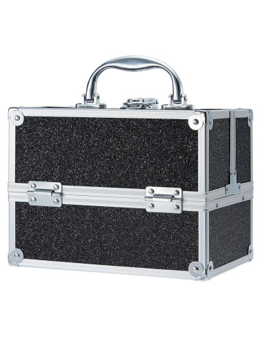 Estuche de Maquillaje Portátil Frenessa Negro 22.5x16x17 cm