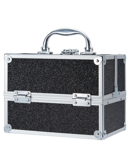 Estuche de Maquillaje Portátil Frenessa Negro 22.5x16x17 cm Estuche de Maquillaje Portátil Frenessa Negro 22.5x16x17 cm