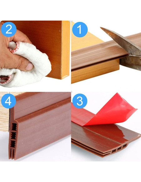 2PC Tapón de Draft de Silicona DWADAW3123 99cm Aislante Acústico