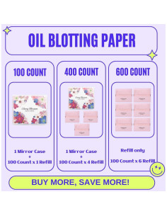 Papel Absorbente de Aceite Natural NSL 100 Contenidos Flor de Cerezo 2