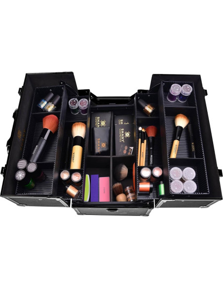 Estuche de Maquillaje Pro Esencial SHANY - Todo Negro