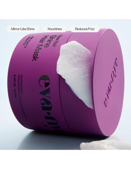 Mascarilla Antifrizz Eva NYC 248 ml - Brillo Espejo con Aceite de Argán Mascarilla Antifrizz Eva NYC 248 ml - Brillo Espejo con Aceite de Argán
