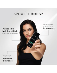 Fibras Gruesas para Cabello Fino Marrón Medio 25g - Relleno Natural 2