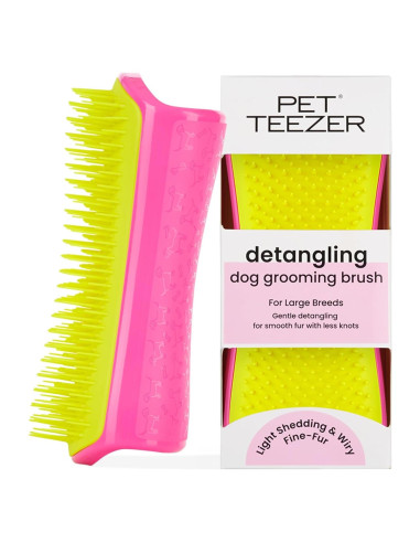 Cepillo Desenredante Pet Teezer Tangle Teezer Grande Rosa Amarillo
