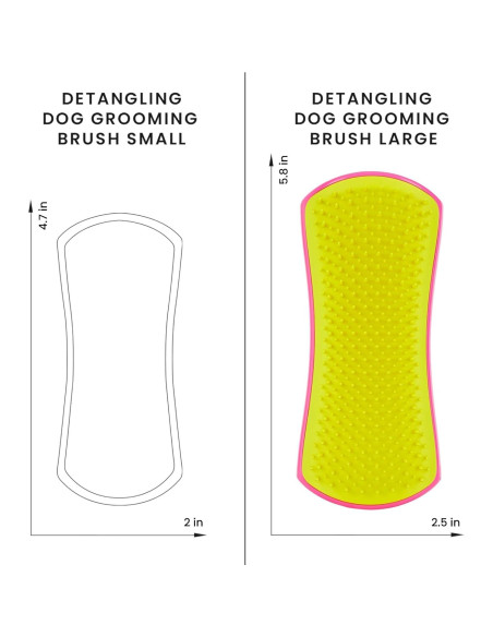 Cepillo Desenredante Pet Teezer Tangle Teezer Grande Rosa Amarillo